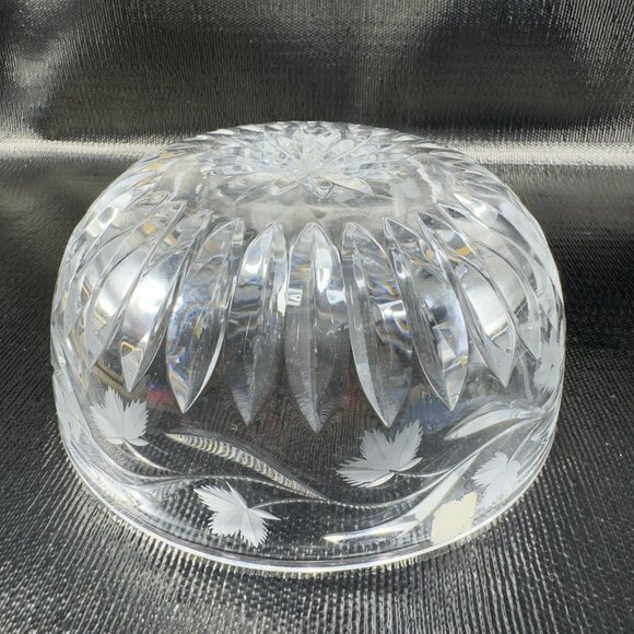 ROGASKA Clear Crystal Glass Bowl Dish Container Heavy Etched 8inch Serving Bowl - Picture 12 of 12